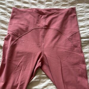 Lululemon size 10 pink leggings